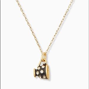 Kate Spade alice in wonderland teacup mini pendant necklace